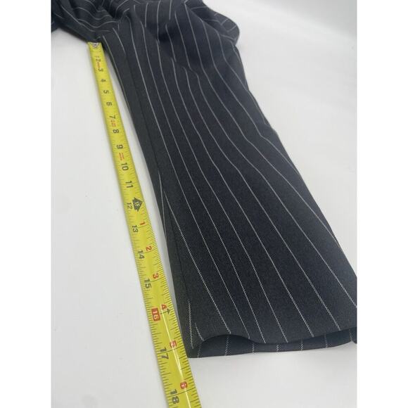 Ralph Lauren Purple Label 3 Piece Suit Black Wool Stripe 42L Jacket Vest 36 Pant - Picture 11 of 16